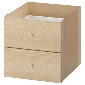 IKEA Natural Wood Two-Drawer Organizer-Unopened